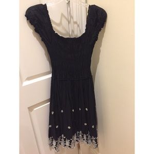 BEACHY Black Midi Dress